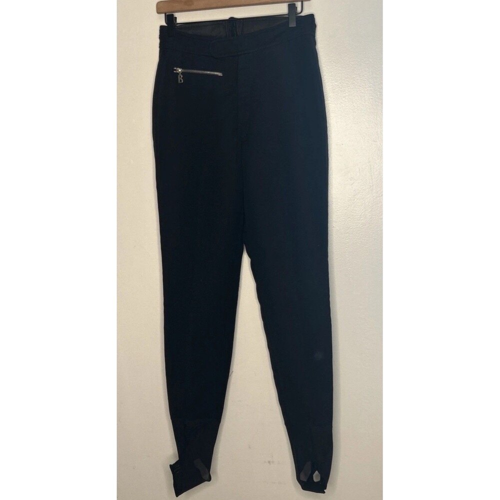 Bogner Polyamide Wool Black Stirrup Ski Snowboard Pants Womens 10 Luxury Apres’